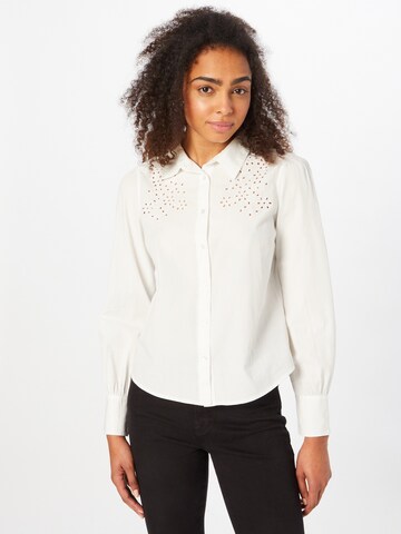 Dorothy Perkins Halenka 'Ivory' – bílá: přední strana