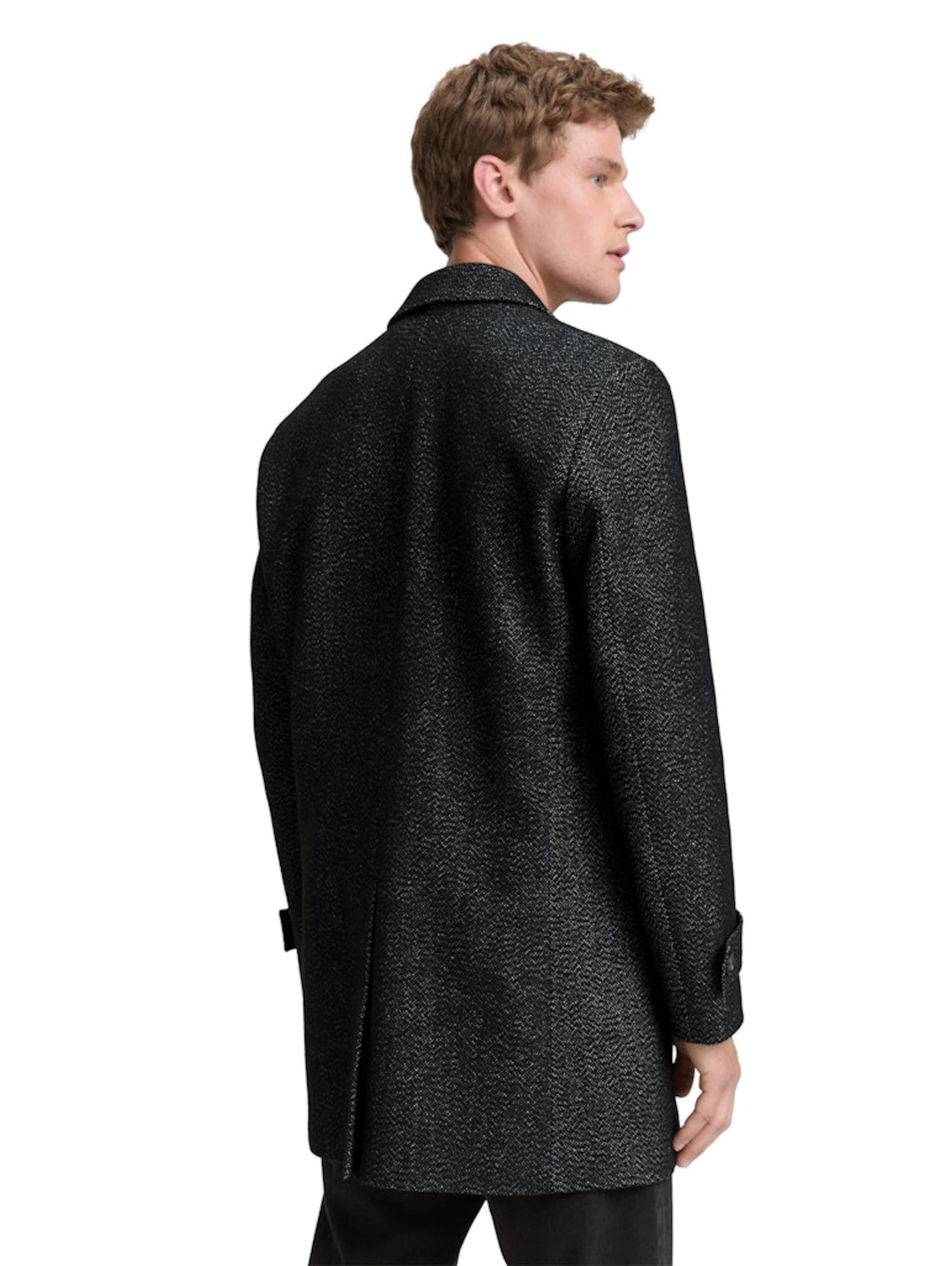 TOM TAILOR Winter coat in Black