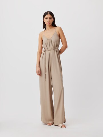 LeGer by Lena Gercke Jumpsuit 'Cleo' in Beige: voorkant