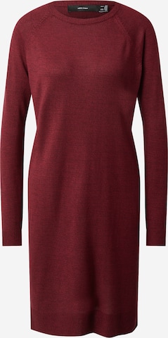 VERO MODA - Vestido de malha 'Meghan' em vermelho: frente