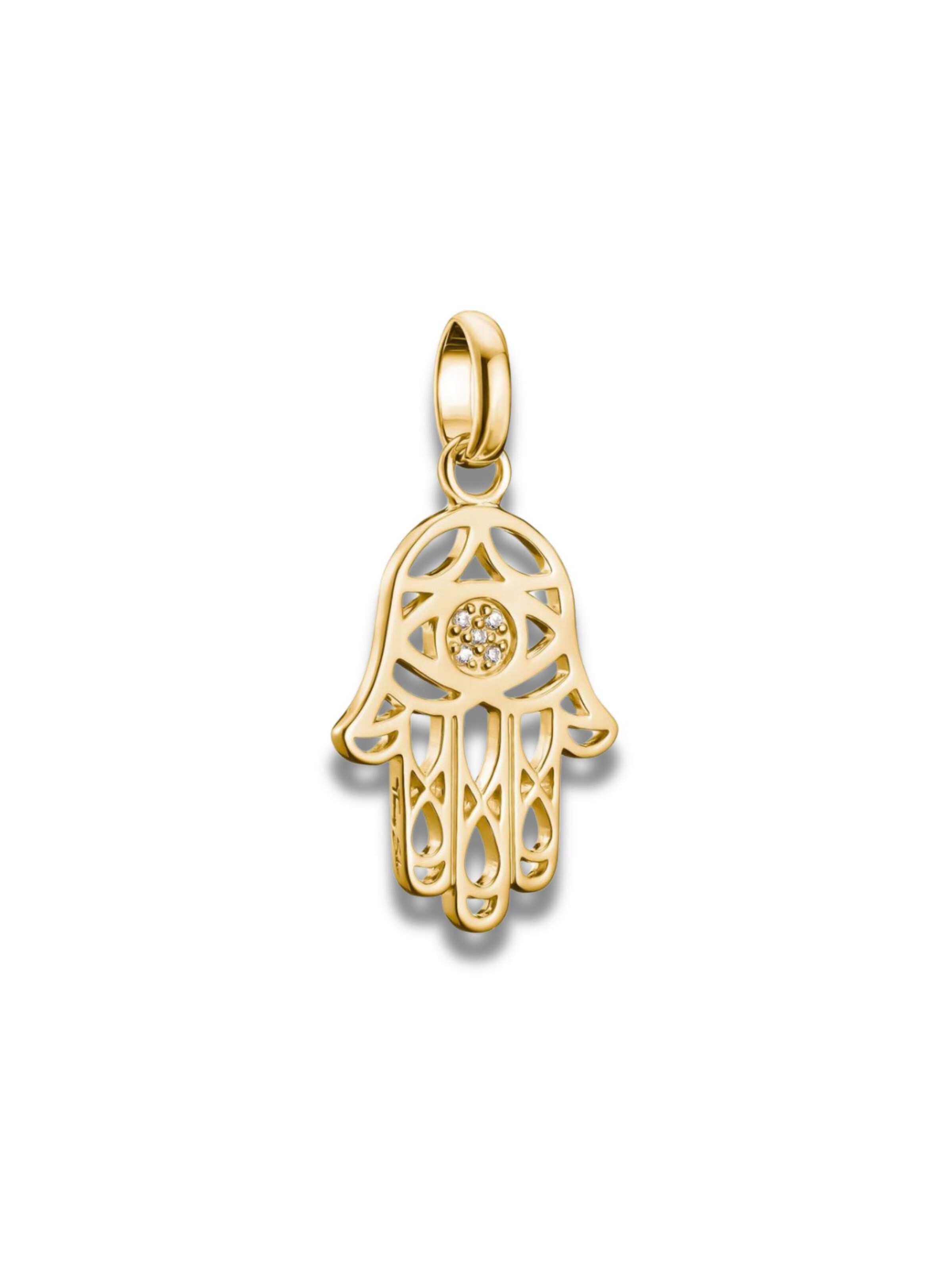 Pendentif 'Charm-Anhänger Hamsa – Connect Vergoldet' Thomas Sabo en or : devant