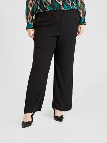 Regular Pantalon 'LAURA' ONLY Carmakoma en noir : devant