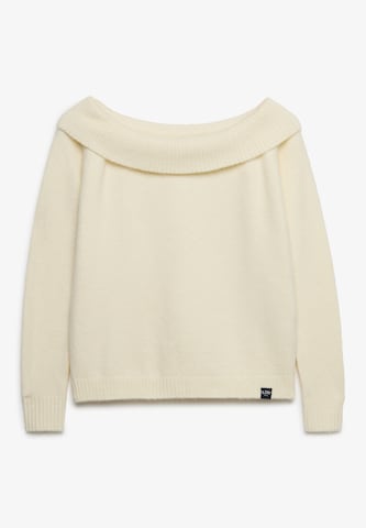 Superdry & Co Sweater in White: front