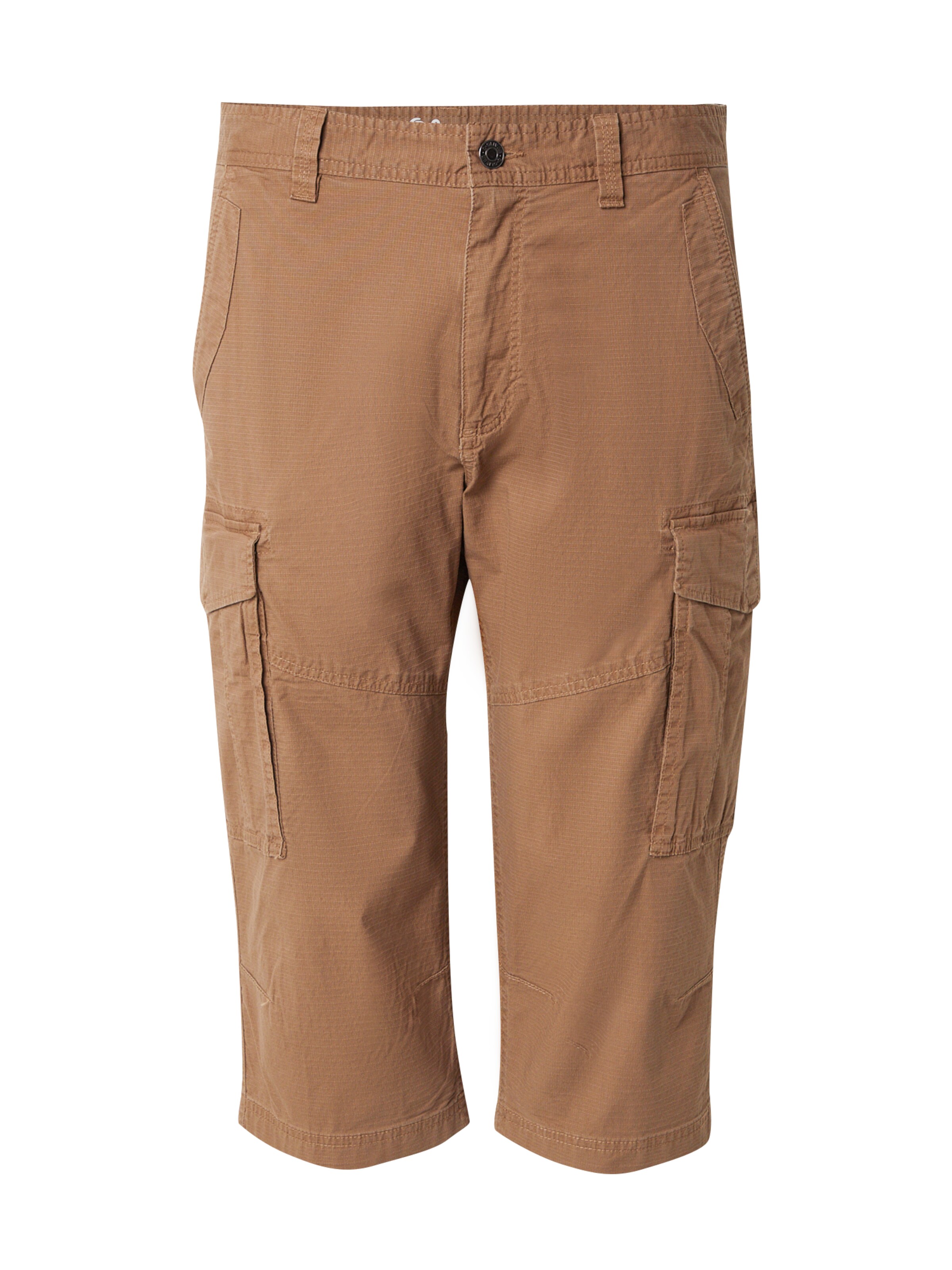 s.Oliver tavaline Klapptaskutega püksid 'File', värv pruun: eest vaates