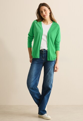 CECIL Offener Basic Cardigan in Grün