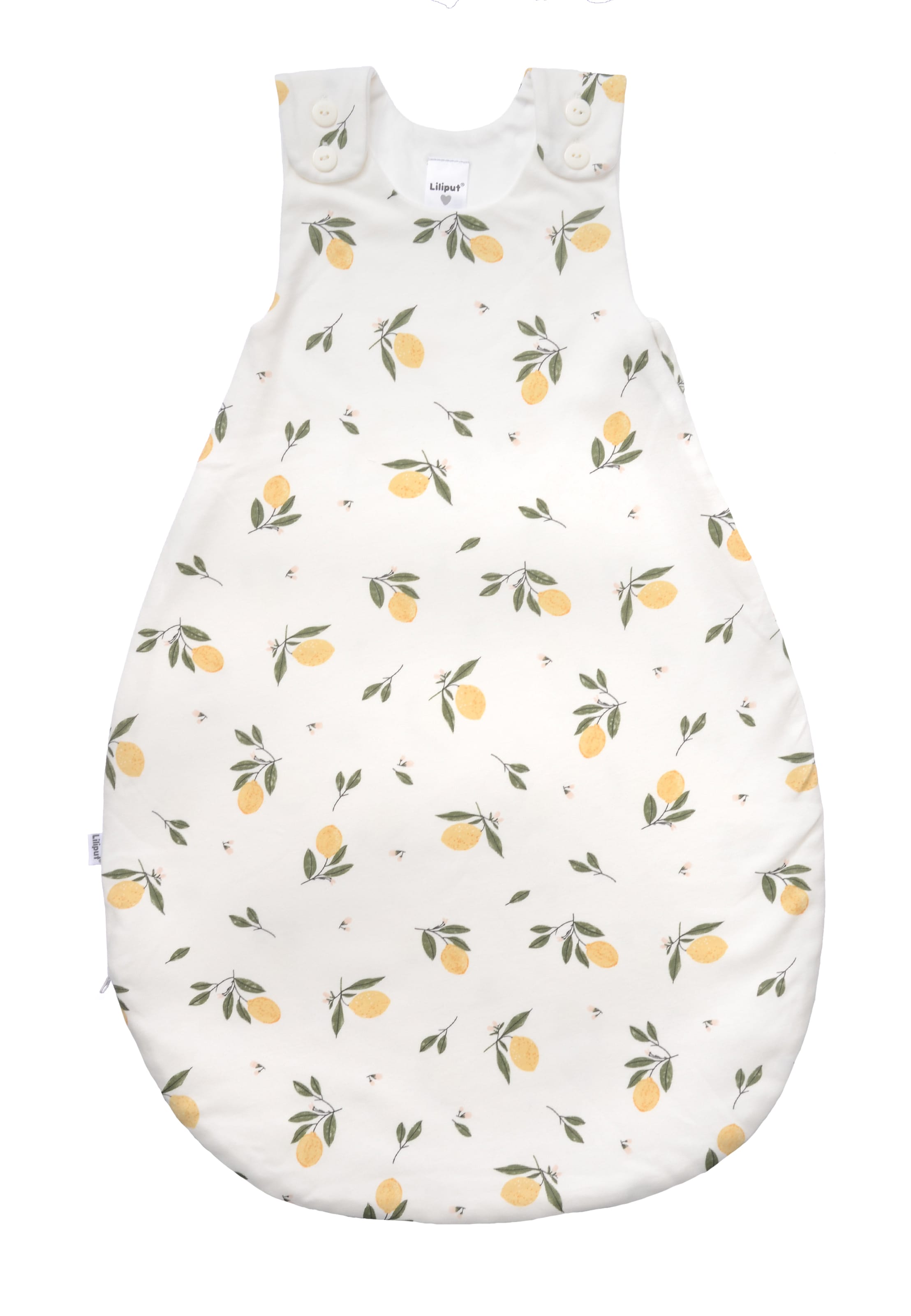 LILIPUT Sleeping Bag 'Zitrone' in White: front
