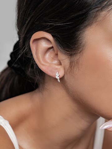 Hey Happiness Earrings 'Moonlight Magic' in Silver: front