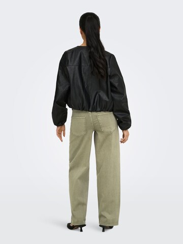 Only Maternity Wide leg Jeans 'OLMGianna' in Groen