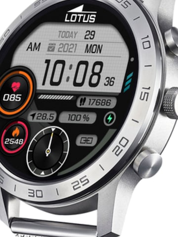 Montre digitale Lotus en argent