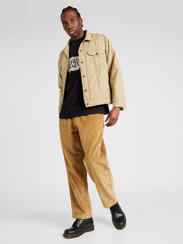 LEVI'S ® Overgangsjakke 'Relaxed Fit Padded Truck' i beige