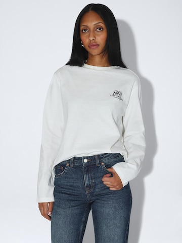 Dr. Denim Shirt 'Kath Longsleeve Top'‌‌‌‌ in Weiß