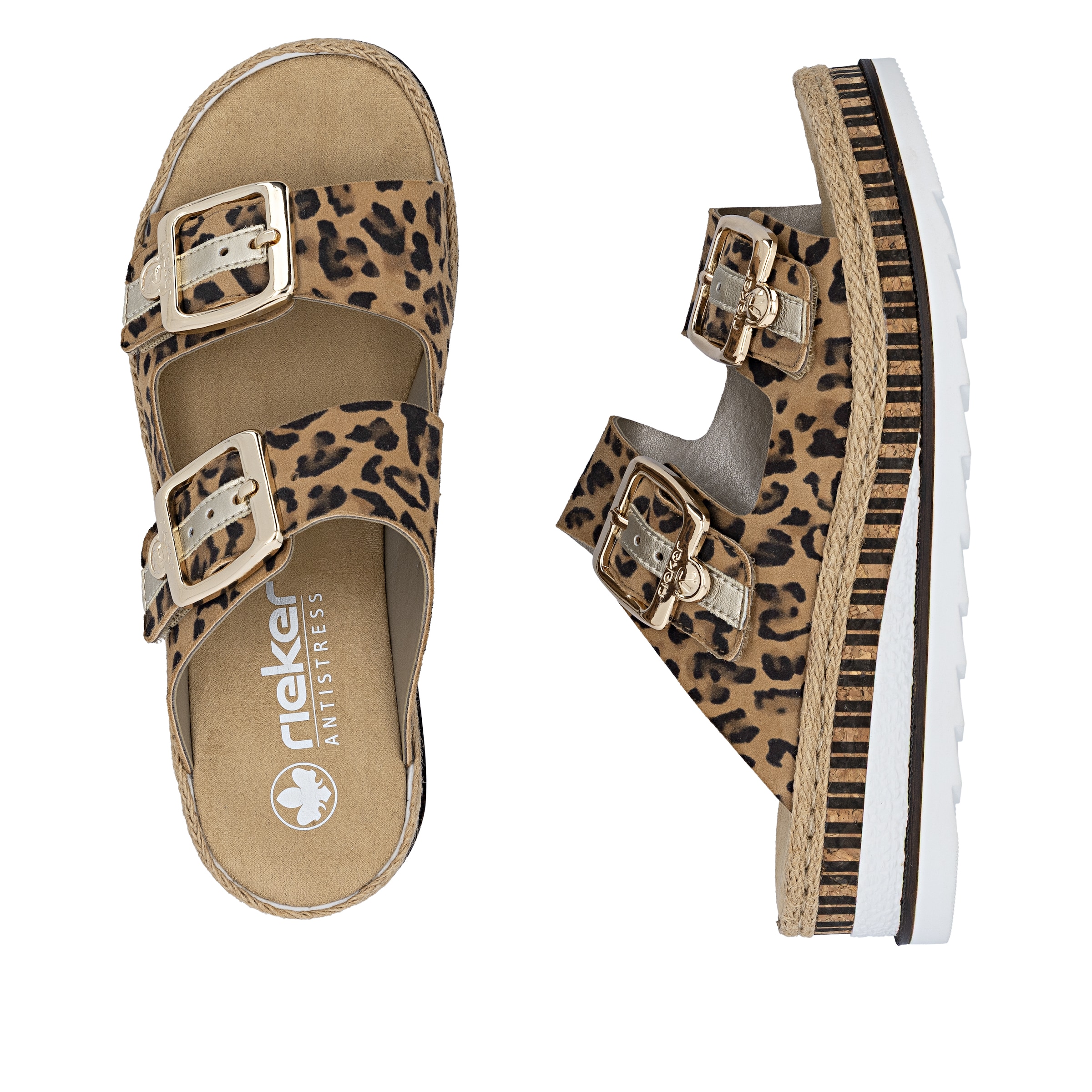 Mule 'V7955' Rieker en marron