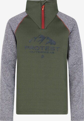 PROTEST Athletic Sweatshirt 'PRTRAF JR' in Green: front