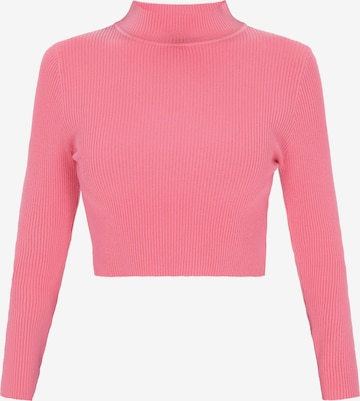 MYMO Svetr 'Comfy' – pink: přední strana