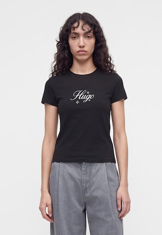 HUGO Póló '90's' - fekete