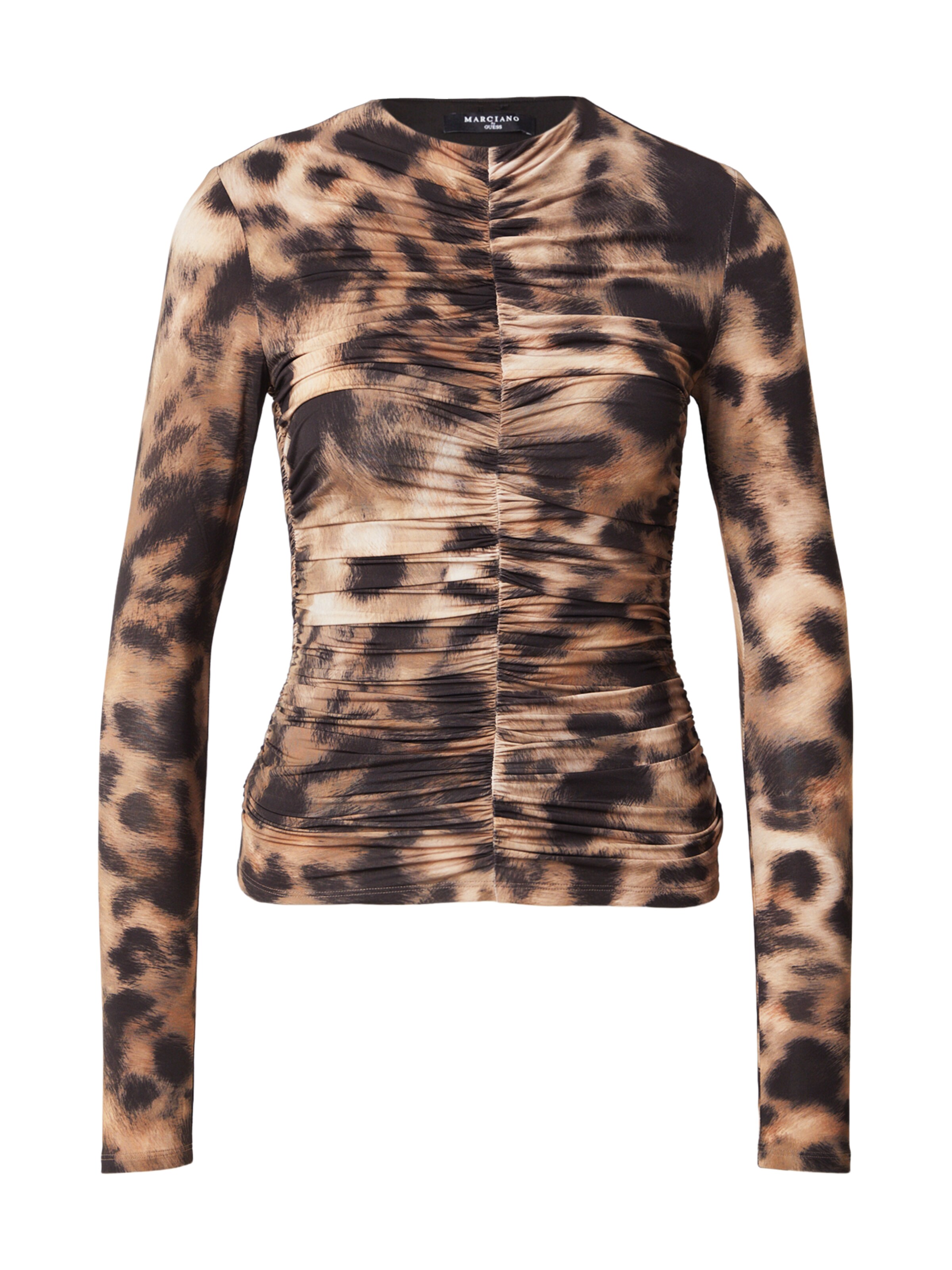 Maglietta 'EZME' di GUESS by Marciano in marrone: frontale