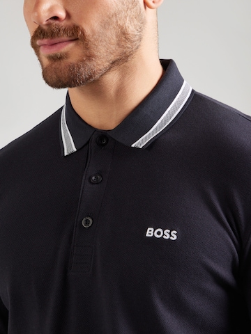 BOSS Poloshirt 'Plisy' in Blau