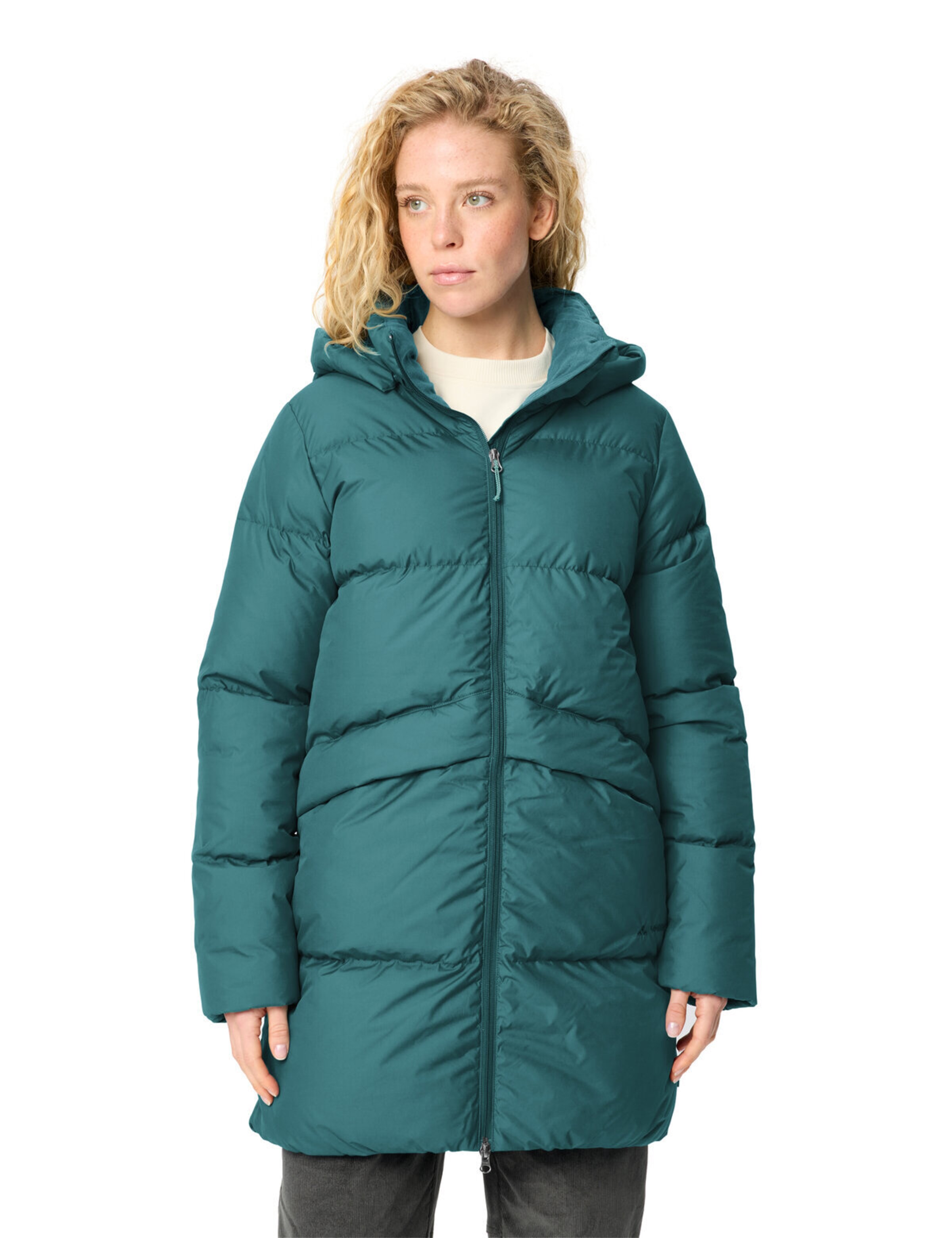 VAUDE Winter coat 'Annecy II' in Green: front