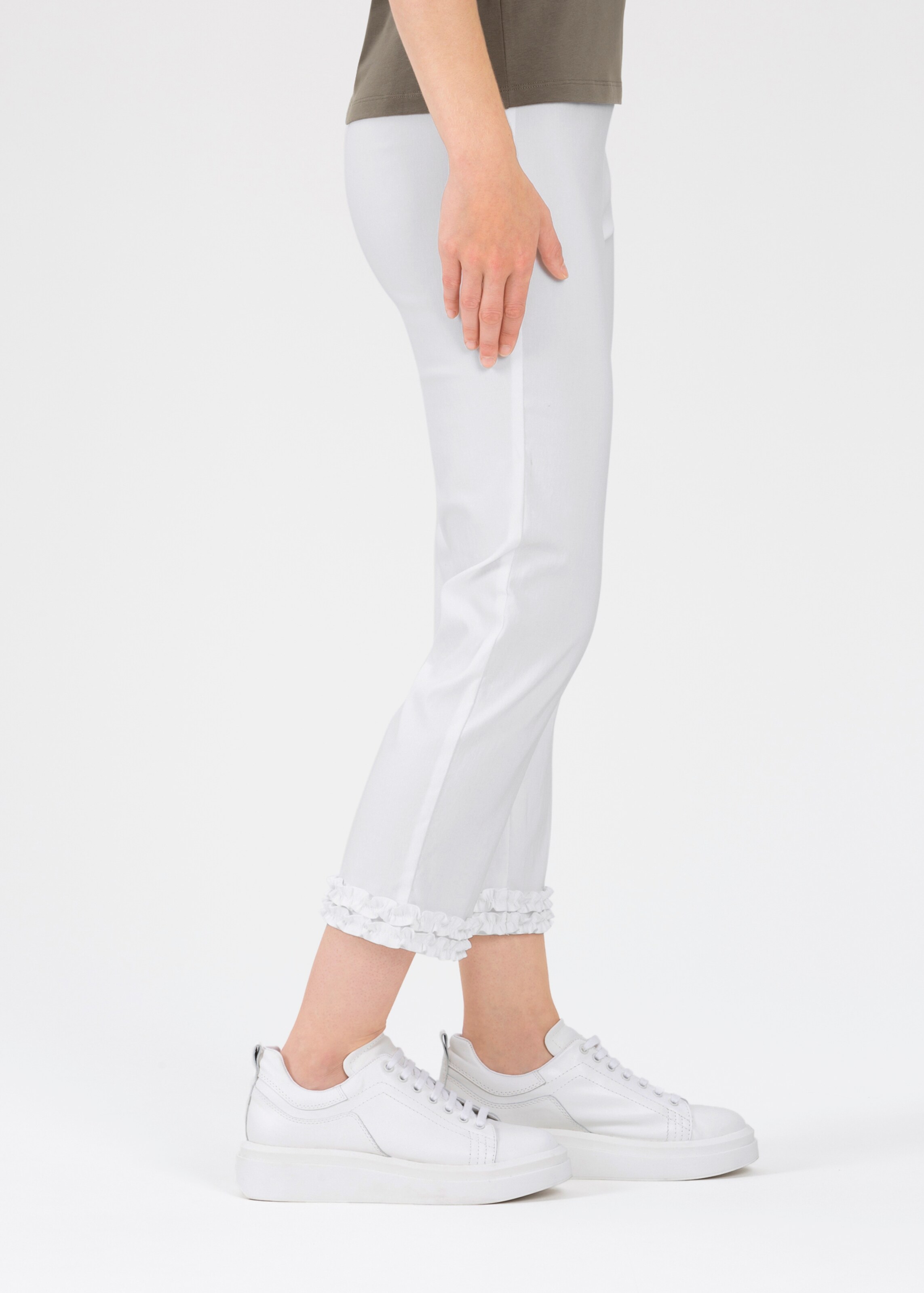 Frauen Große Größen STEHMANN Hose 'Waterford' in Weiß - PK44757 Frauen Große Größen STEHMANN Hose 'Waterford' in Weiß - PK44757