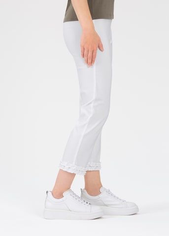 STEHMANN Slim fit Pants 'Waterford' in White