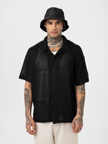 Dandalo Comfort fit Button Up Shirt 'Joris' in Black: front