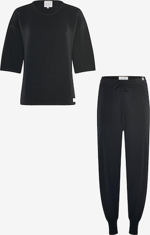 YOU LOOK PERFECT Leisure suit 'LOUNGEWEAR SET - Pullover Fay & Pants Bella' in Black: front