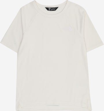 balta THE NORTH FACE Sportiniai marškinėliai 'SUNRISER': priekis