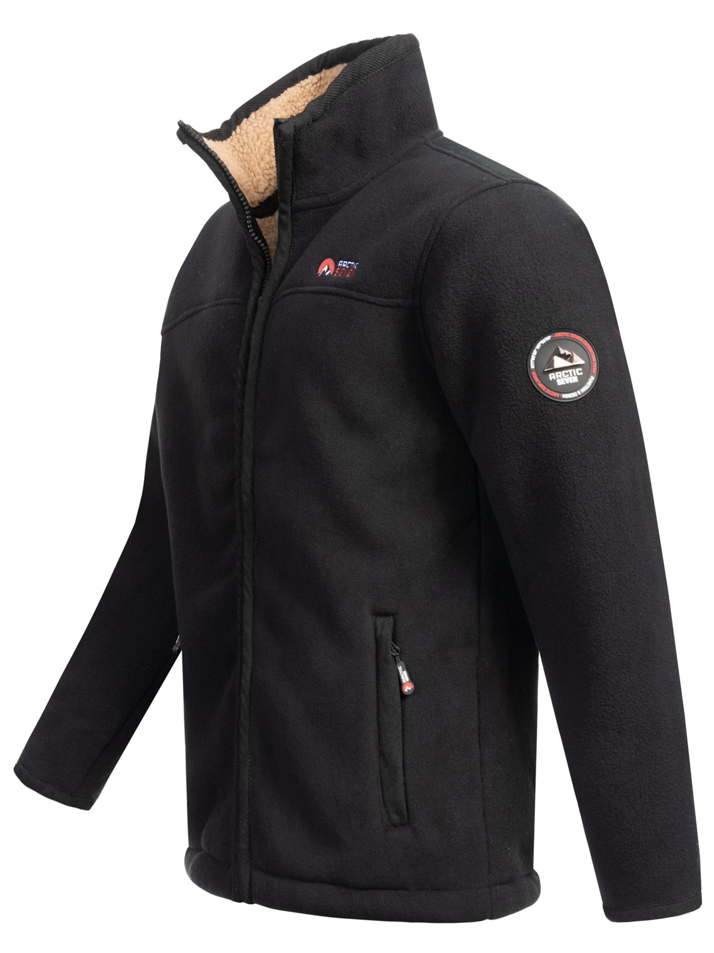 Arctic Seven Funktionele fleece-jas 'Zeroo' in Zwart