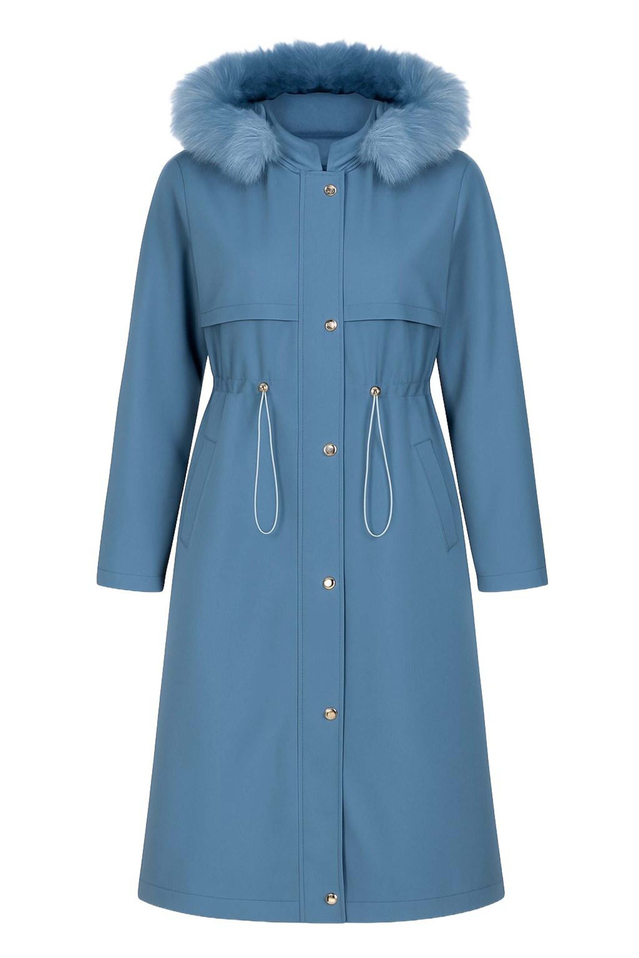 MODAMIHRAM Tussenmantel in Blauw: voorkant