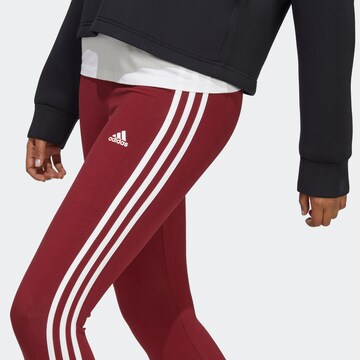 ADIDAS SPORTSWEAR Skinny Sporthose 'Essentials' in Rot