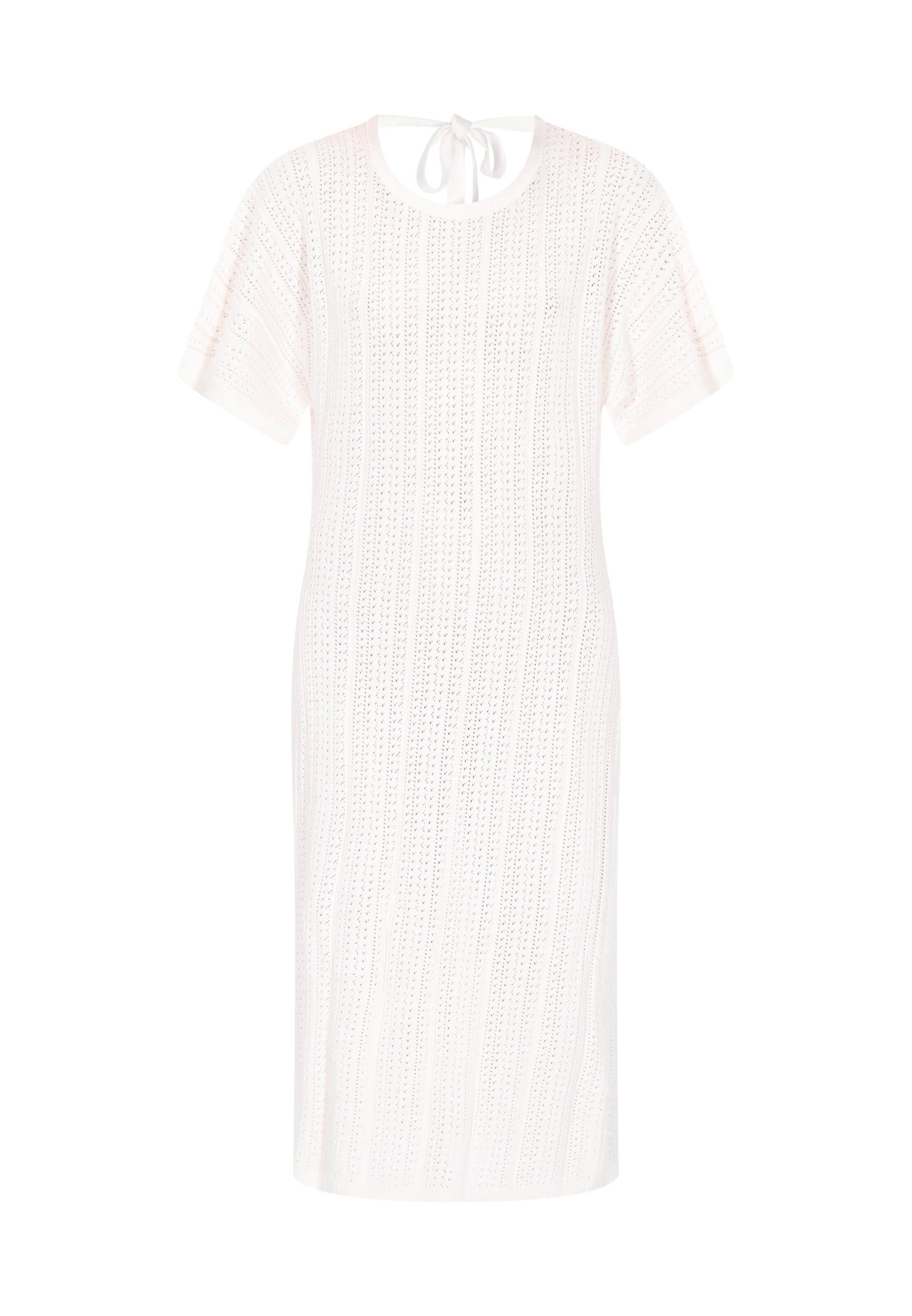 DreiMaster Vintage - Vestido de punto en blanco: frente