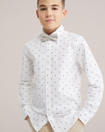 WE Fashion Regular Fit Hemd in Beige: Vorderseite