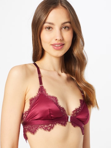 sarkans ABOUT YOU x hunkemöller Trijstūra formas Krūšturis 'Violet': no priekšpuses