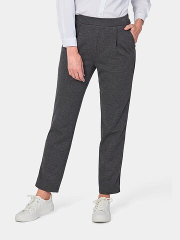 Regular Pantalon 'LOUISA' Goldner en gris : devant