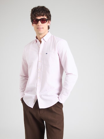 FYNCH-HATTON Slim Fit Hemd in Beige: Vorderseite