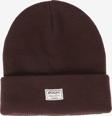 ZigZag Beanie 'Rizzo' in Brown: front