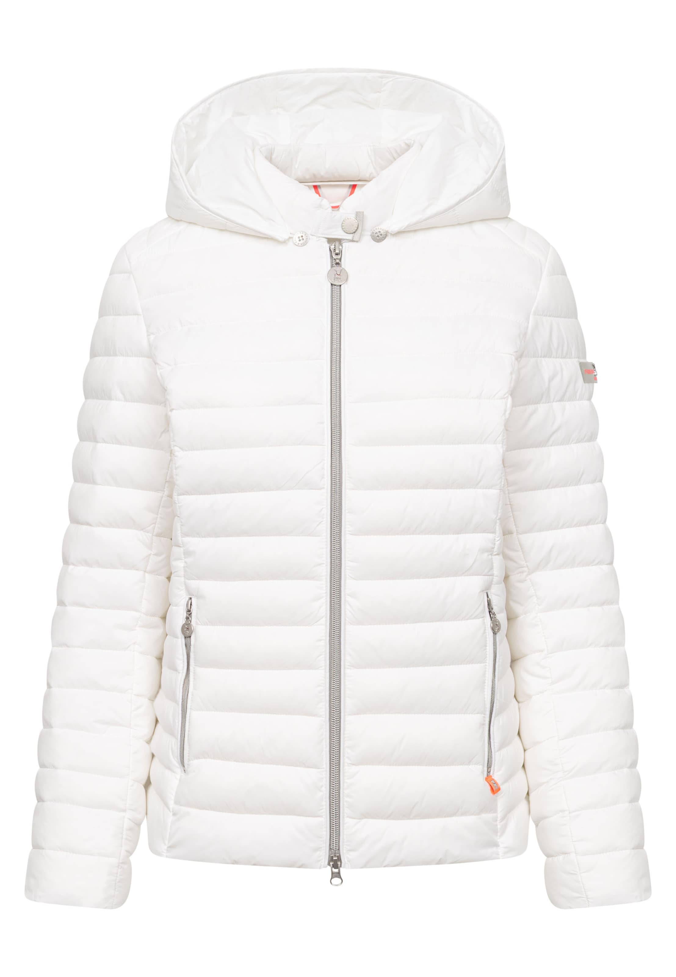 Frieda & Freddies NY Between-Season Jacket 'Judy with Hood' in White: front