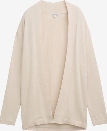 TOM TAILOR Strickjacke in Beige: Vorderseite