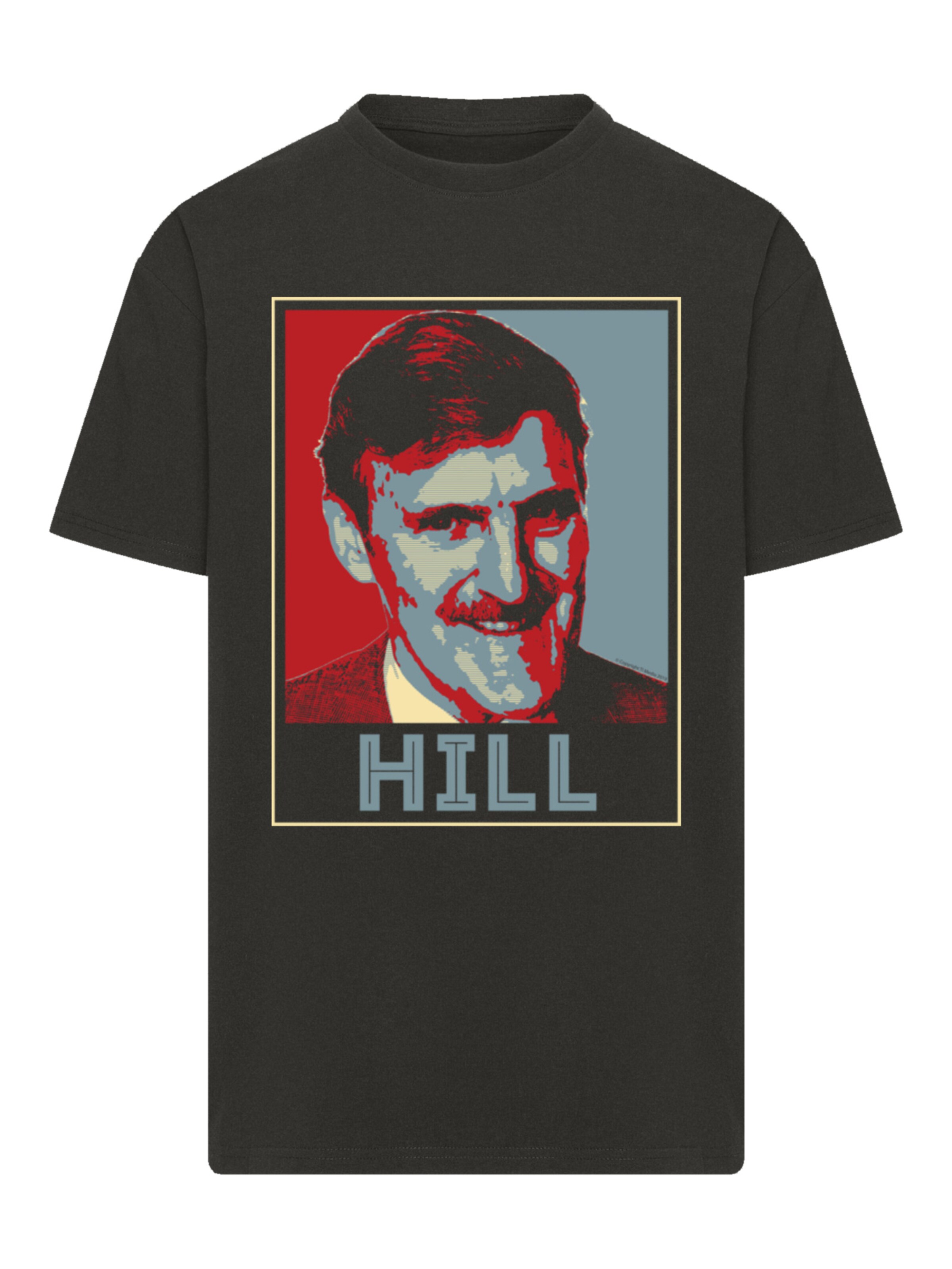 T-Shirt 'TV Times Jimmy Hill Sports Presenter' F4NT4STIC en noir : devant