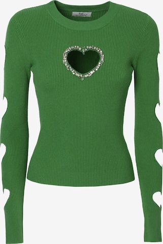Pull-over Influencer en vert : devant