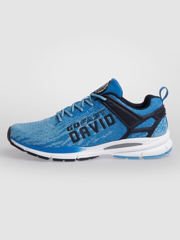 CAMP DAVID Leichter Sneaker im Strick-Design in Blau
