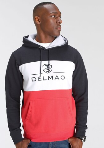 DELMAO Sweatshirt in Blau: Vorderseite