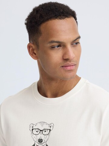 BLEND Rundhalsshirt ' BHKurt ' in Weiß