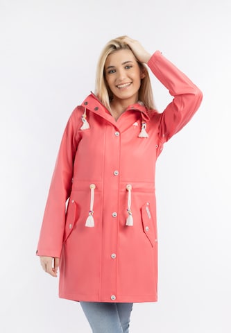 Schmuddelwedda Raincoat in Pink: front