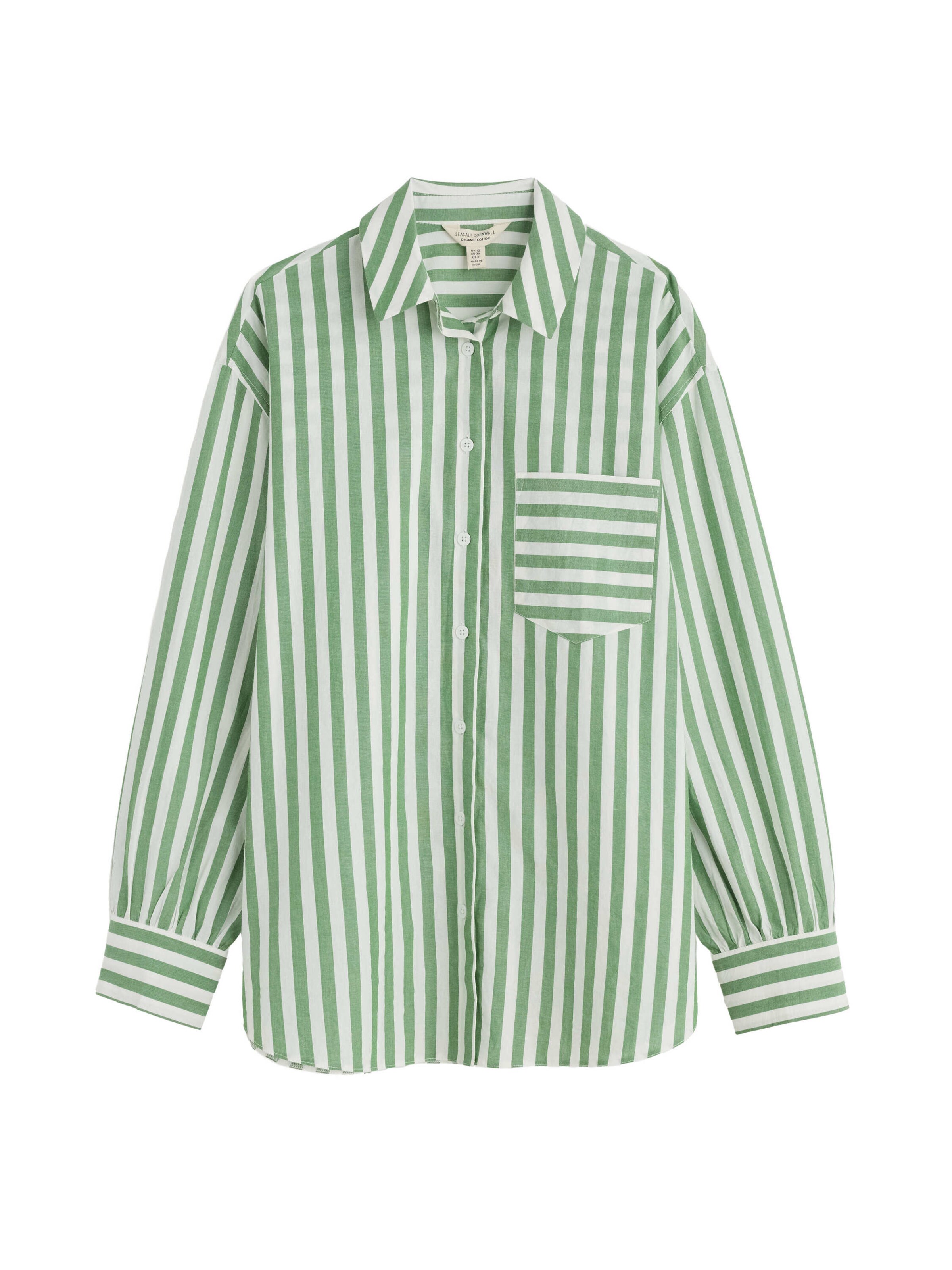 Seasalt Cornwall Halenka 'Sea Path' – zelená: přední strana