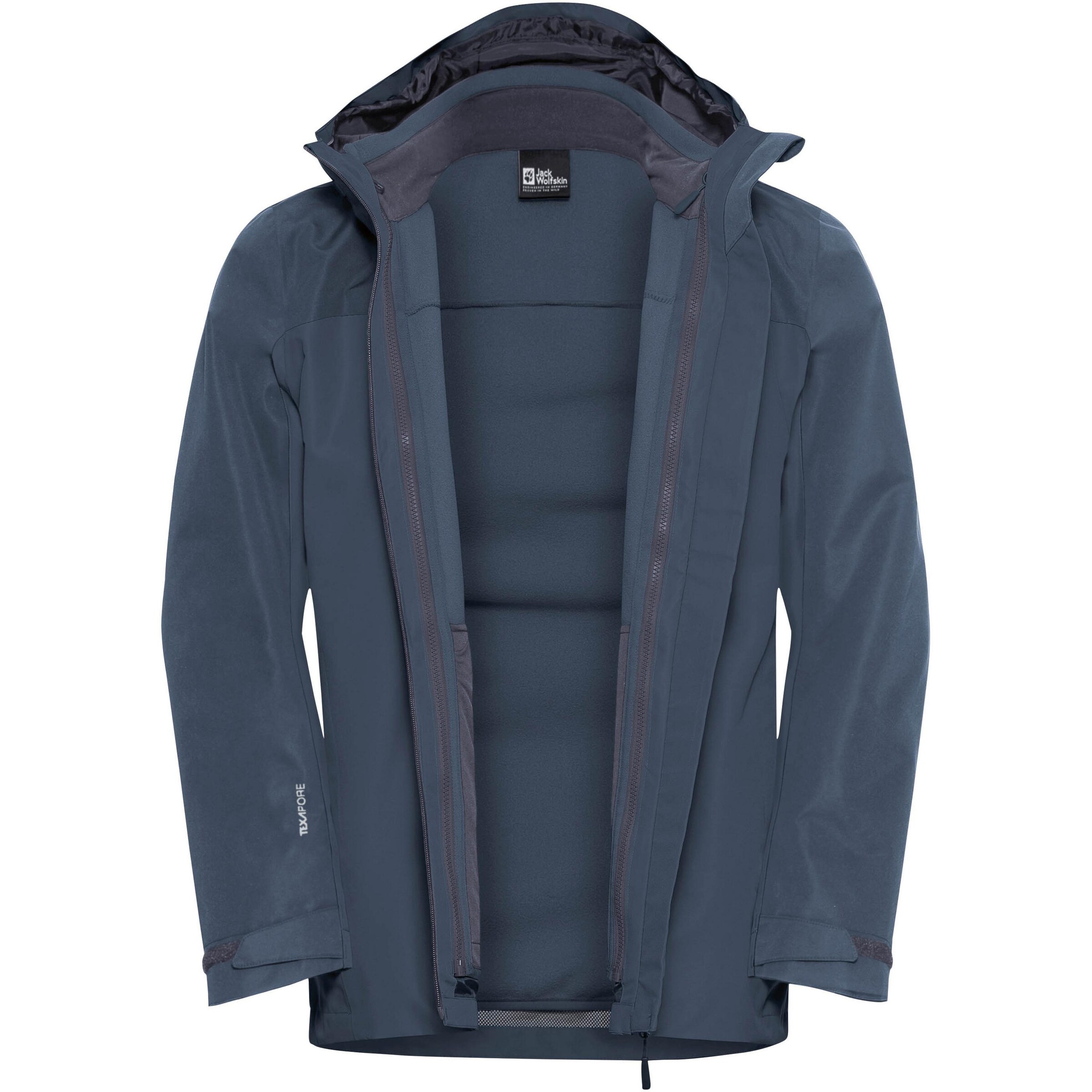 JACK WOLFSKIN Outdoor jacket 'Taubenberg' in Blue