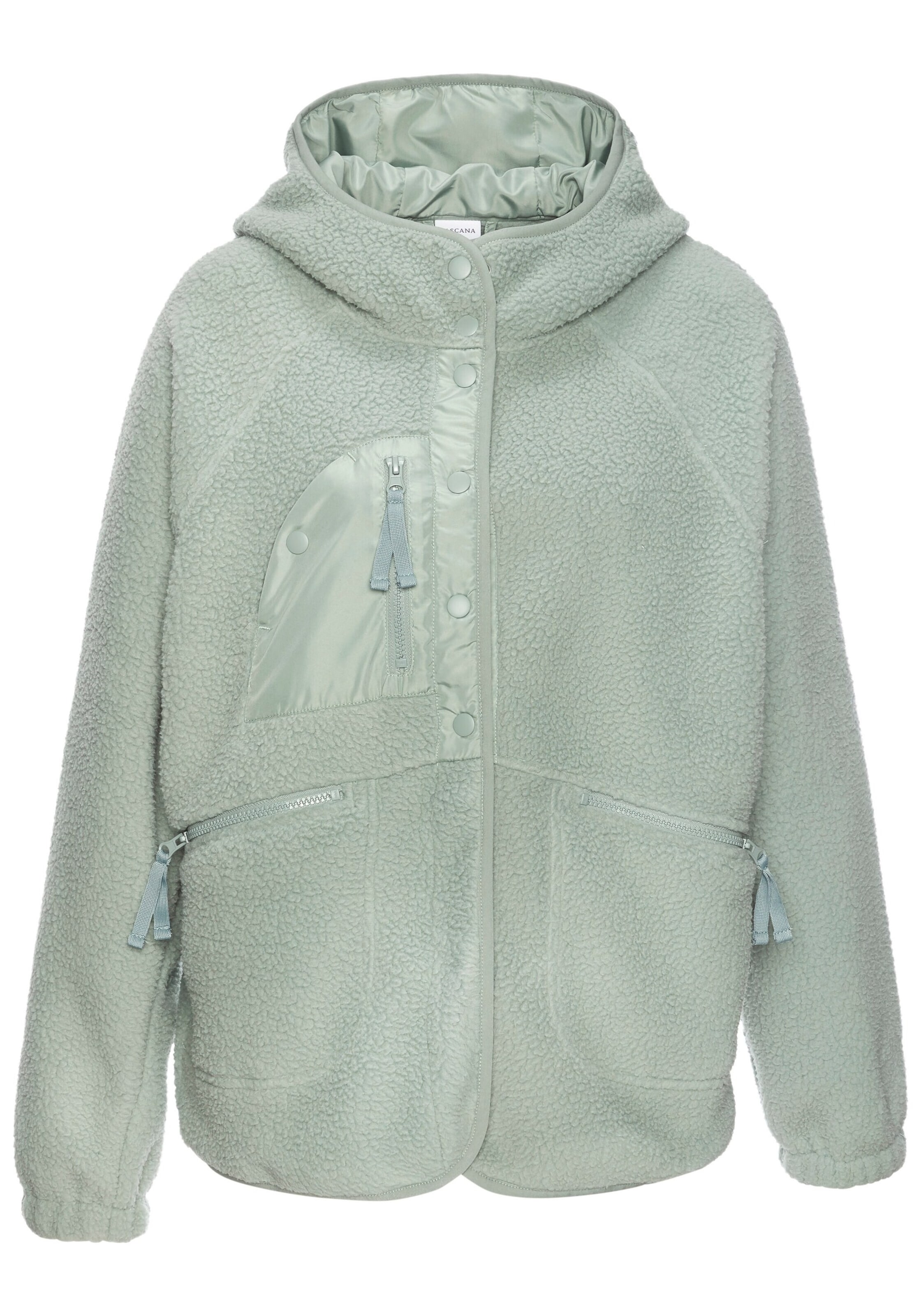 Veste en polaire VIVANCE by LASCANA en vert : devant