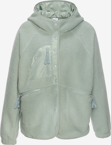 Veste en polaire VIVANCE by LASCANA en vert : devant