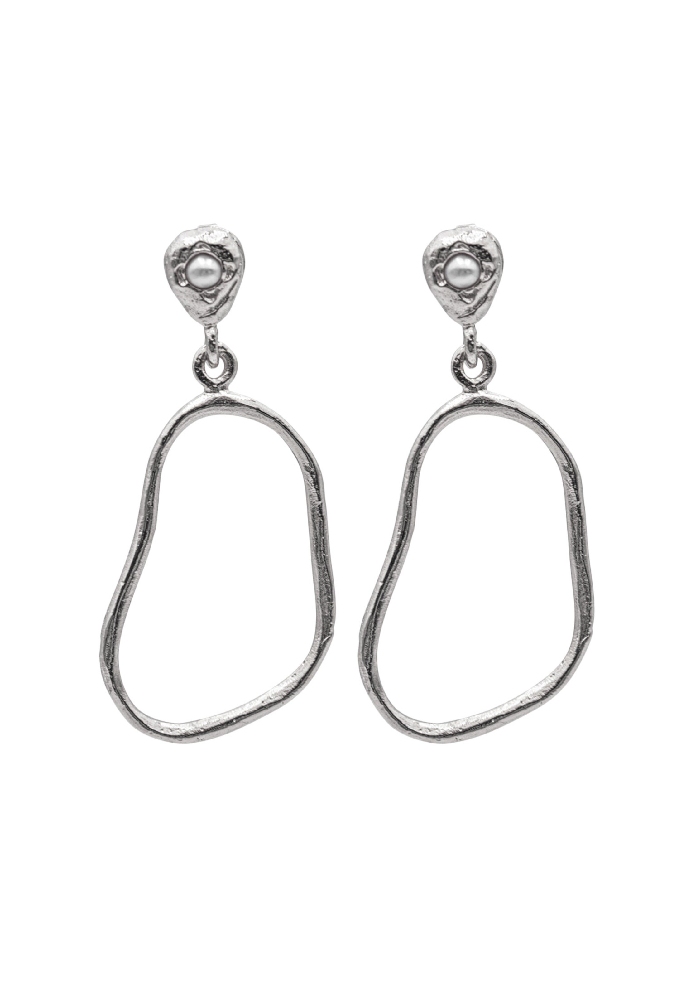 Haze&Glory Oorbellen in Zilver: voorkant