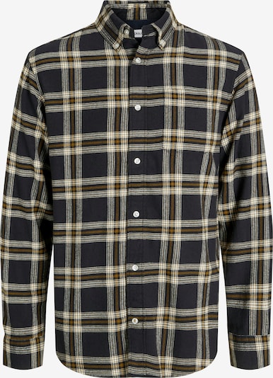 JACK & JONES Paita 'JJEClassic' värissä tummanoranssi / musta / valkoinen, Tuotenäkymä